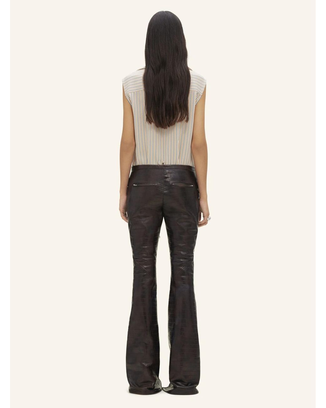 Courreges Gray Striped Shirt