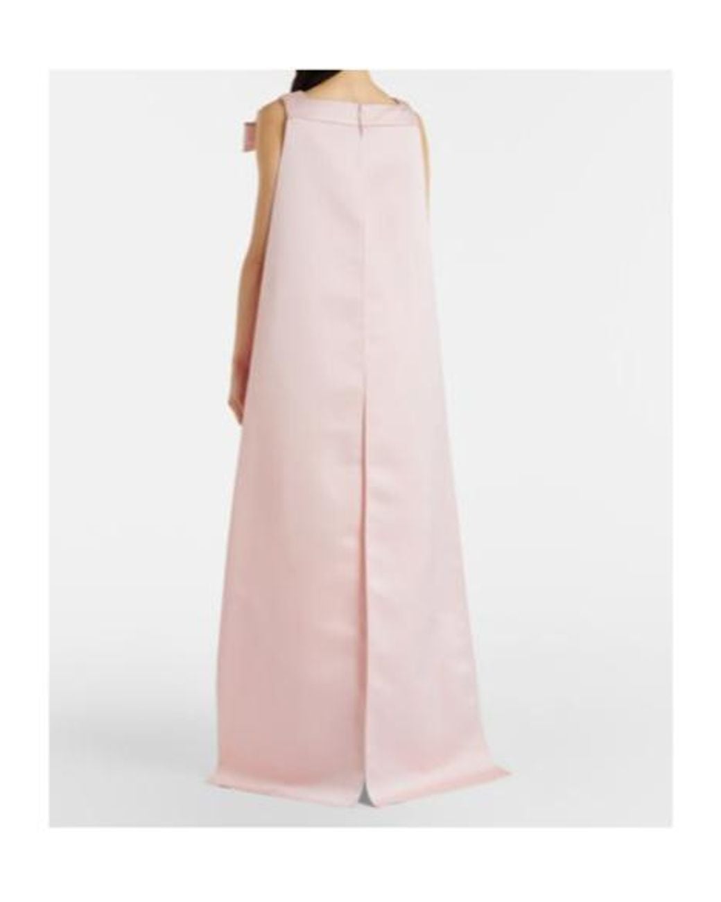 Safiyaa Pink Harley Caped Crêpe Gown