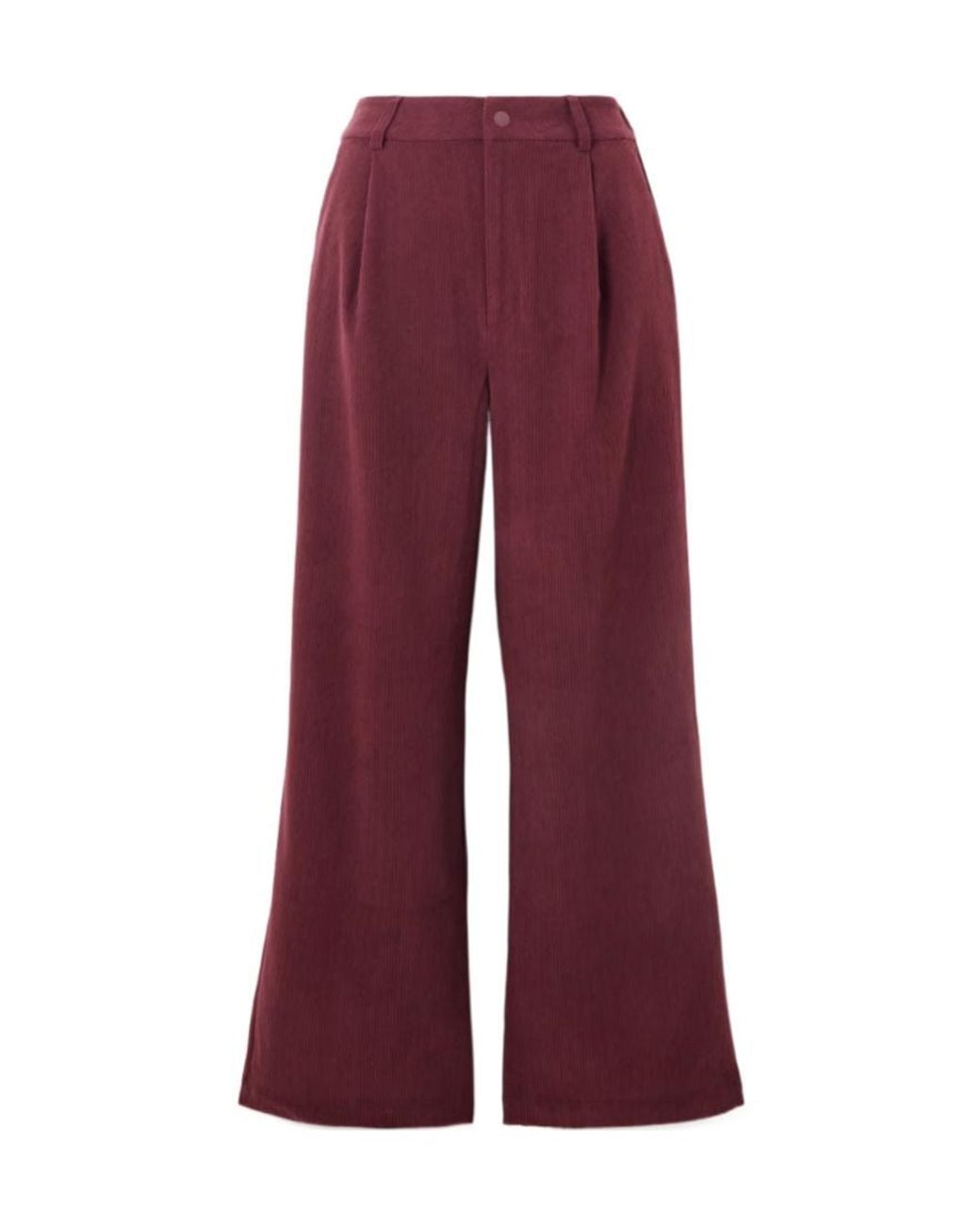 Varley Red Casual Pants With Belt Loops