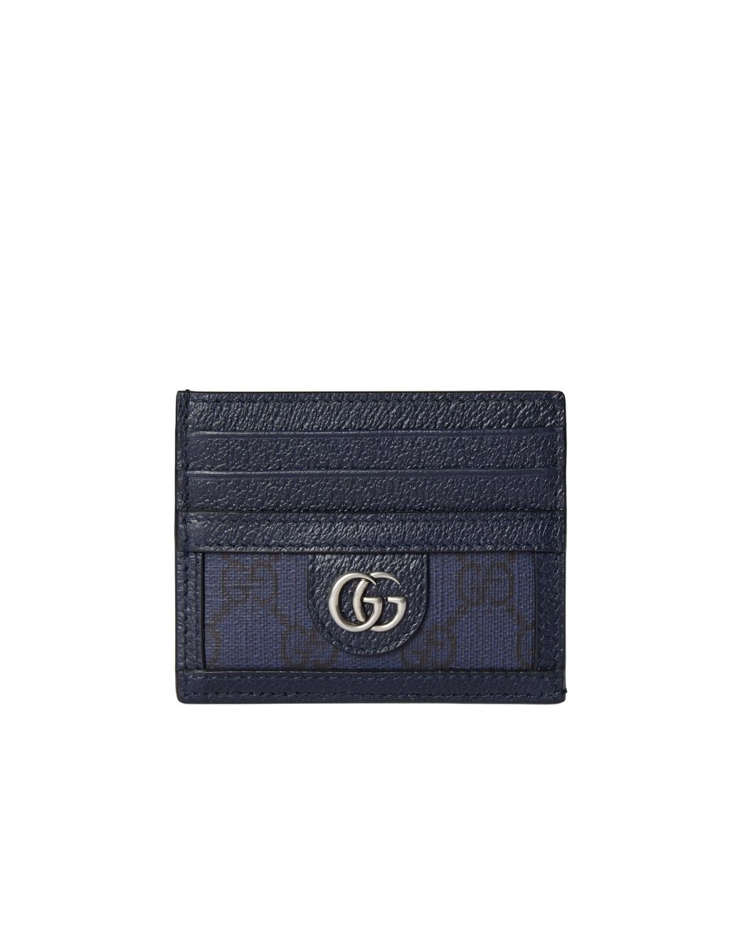 Gucci Blue Ophidia Logo Plaque Card Holder for men