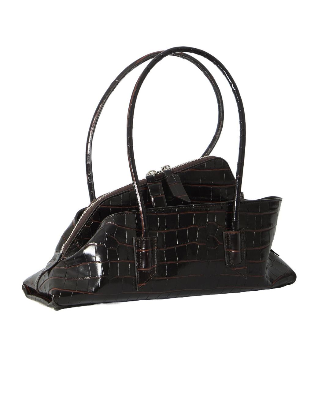 The Attico Black The La Passeggiata Small Shoulder Bag