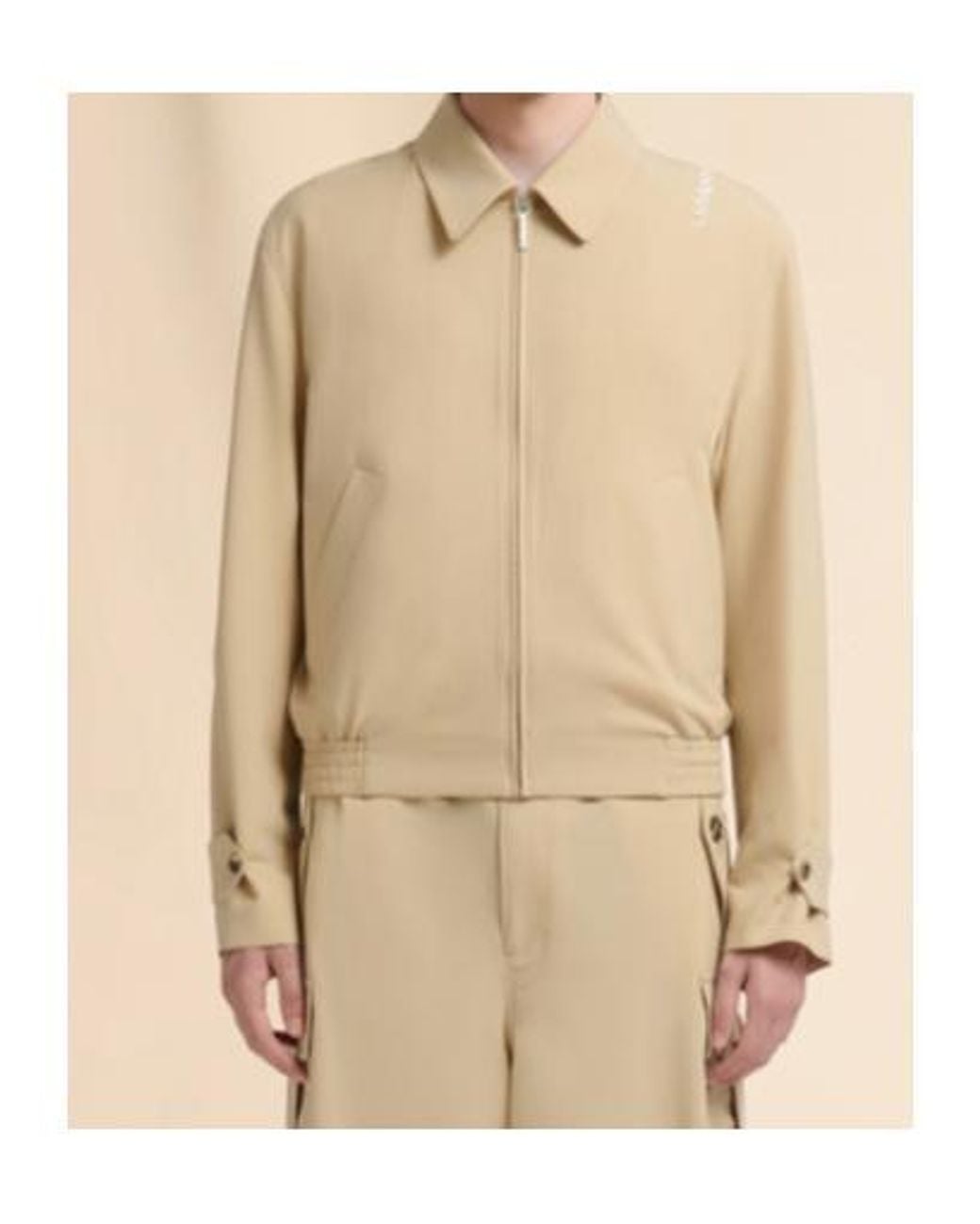 Marni Natural Logo Embroidered Jacket for men