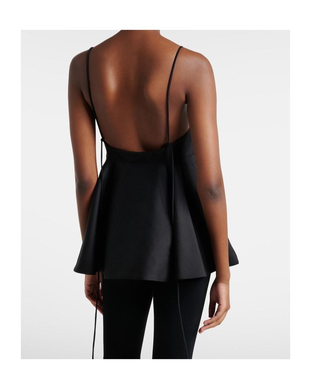 Rohe Black Ruffled Camisole