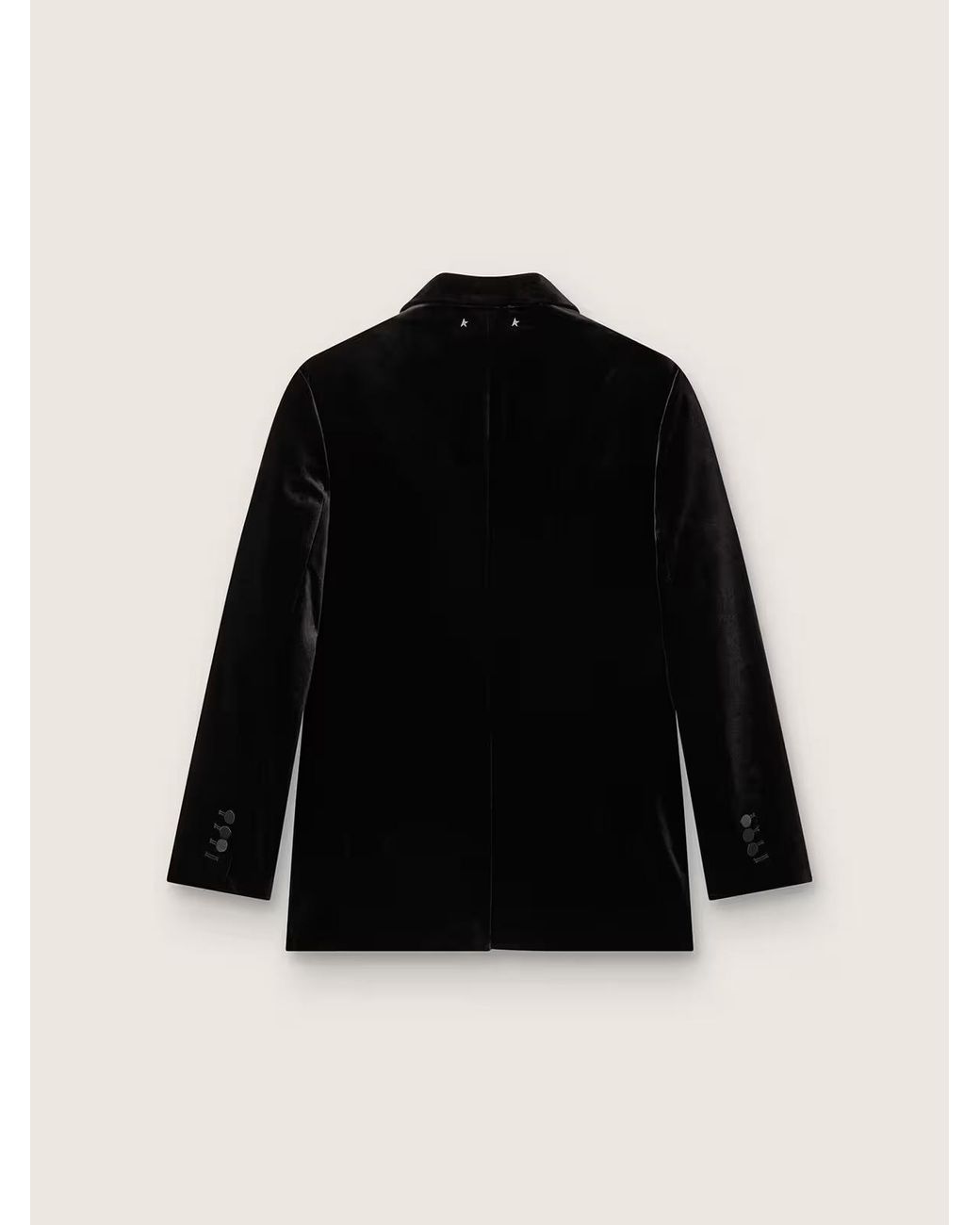 Golden Goose Deluxe Brand Black Double Breasted Velvet Blazer