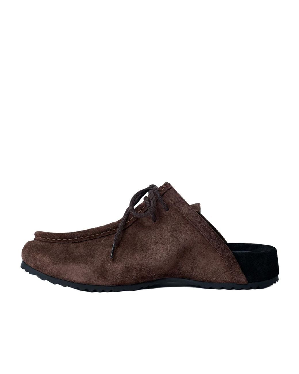 Dries Van Noten Brown Square Toe Slip On Shoes for men