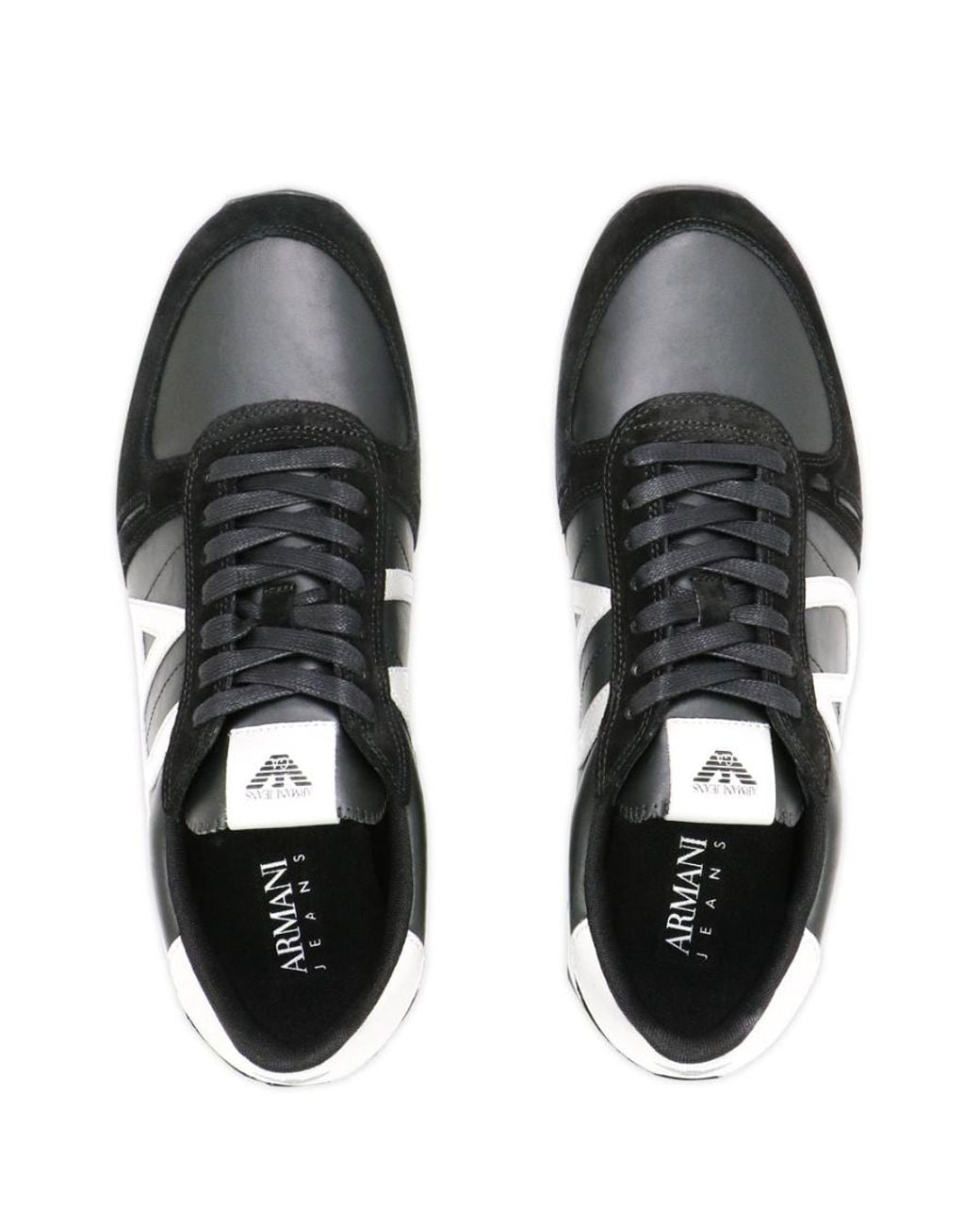 Armani Jeans Black Casual Sports Shoes for men