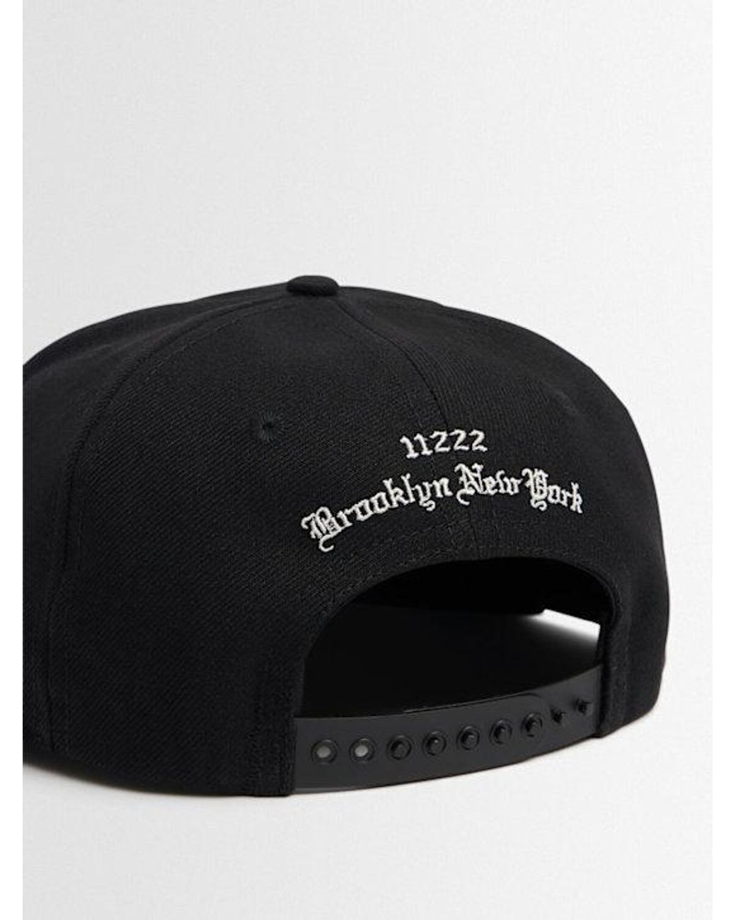 Willy Chavarria Black Embroidered Baseball Cap for men