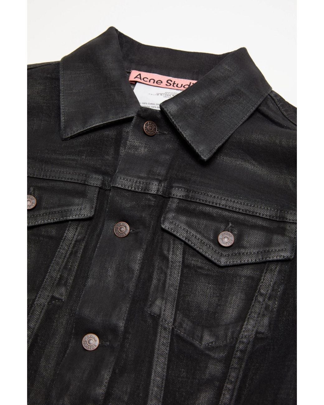 Acne Black Slim-Fit Denim Jacket