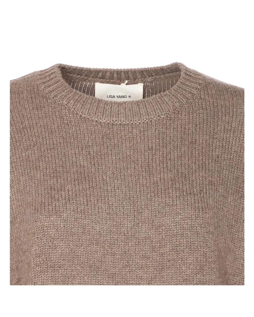 Lisa Yang Brown Kristy Crewneck Knitwear