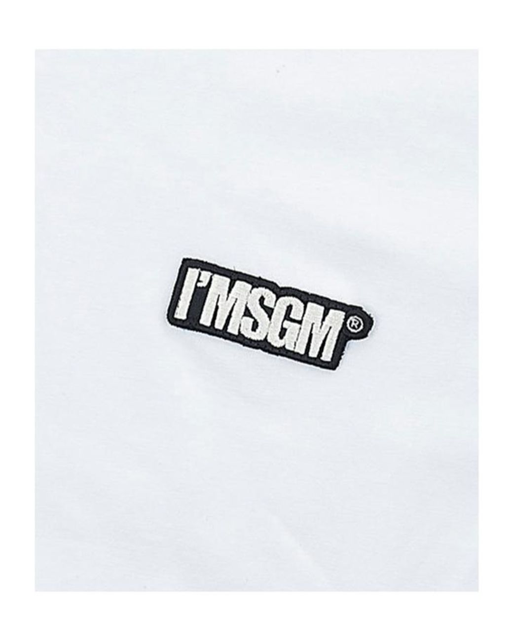 MSGM White Short-Sleeved T-Shirt