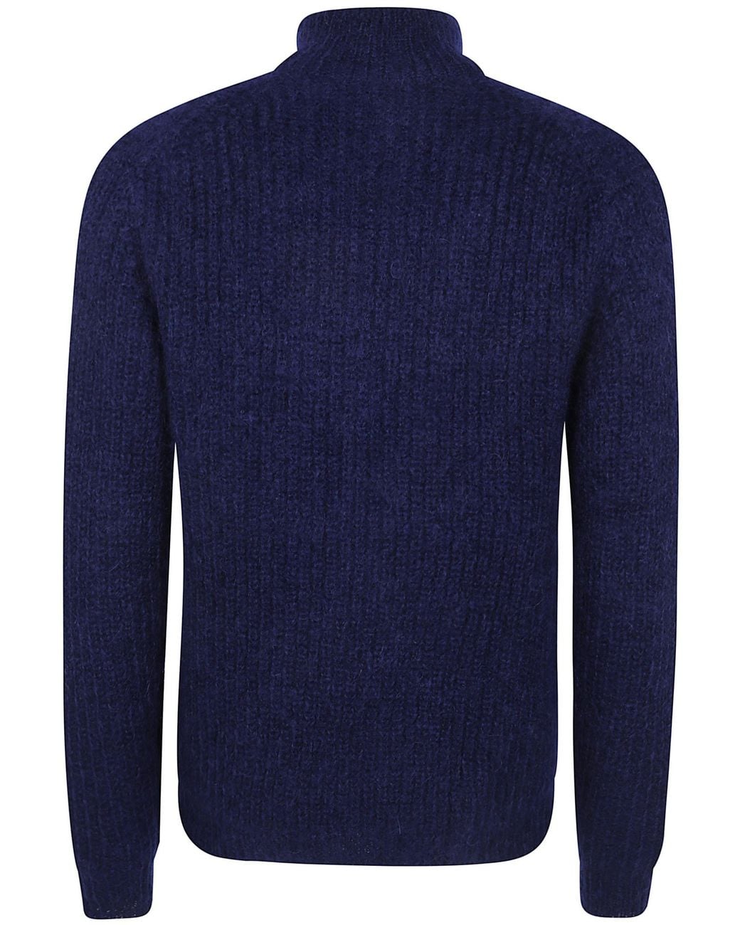 Aspesi Blue Long-Sleeved Zipped Cardigan for men