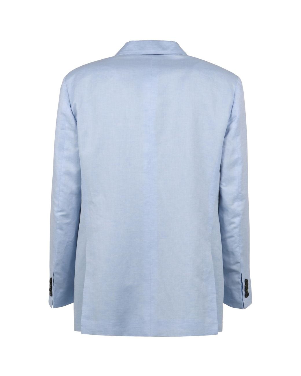 Kiton Blue Single-Breasted Tailored Blazer for men