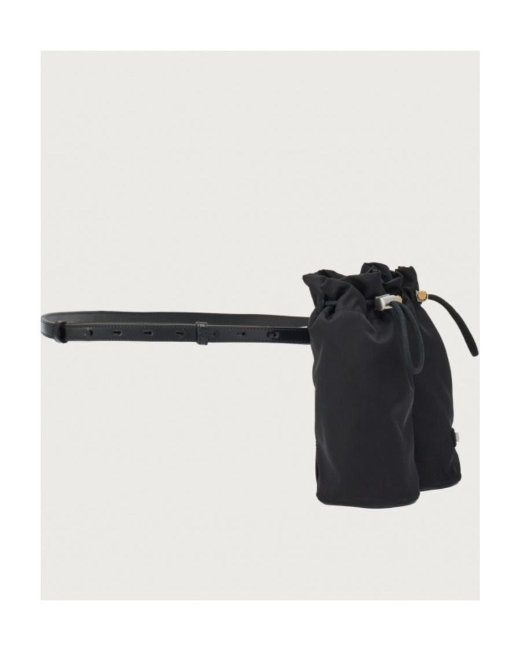 Ferragamo Black Ferragamo Double Belt Bag for men