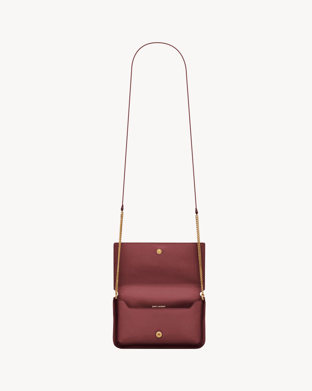 Saint Laurent White Cassandre Phone Holder