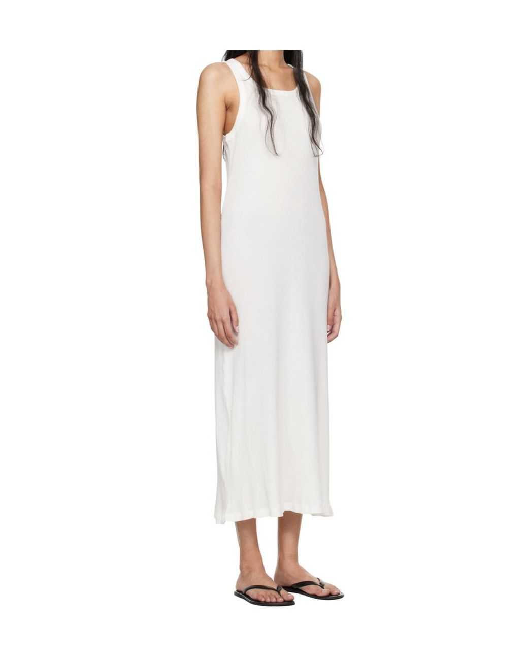 The Row White Sleeveless Long Dress