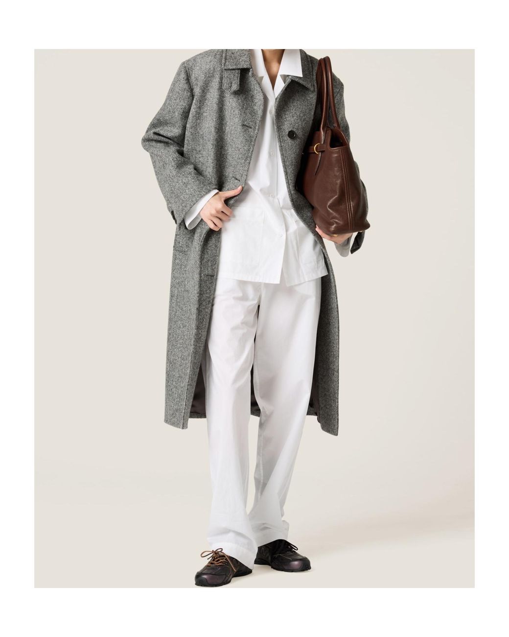 Miu Miu White Straight Leg Pants