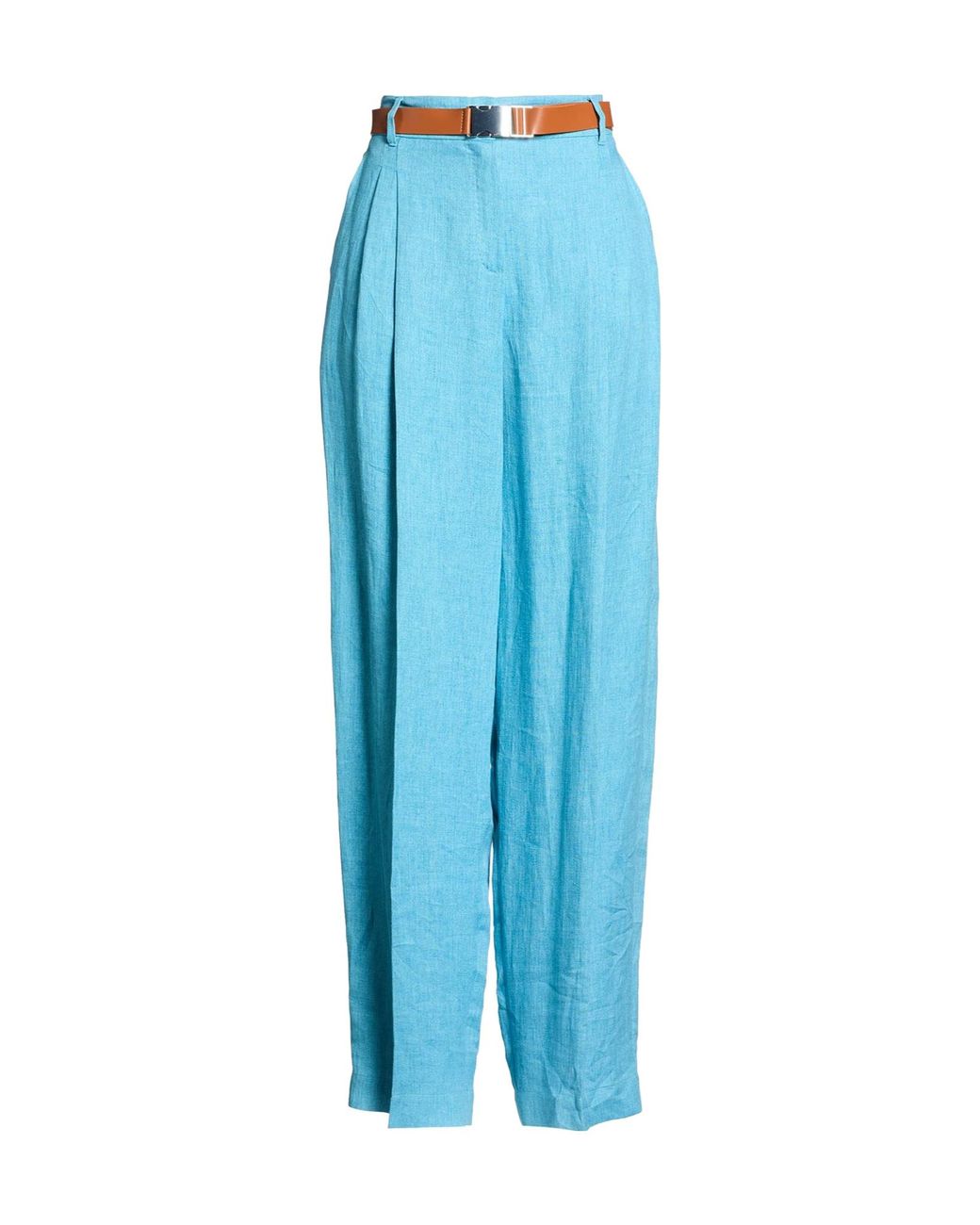 Max Mara Blue Casual Loose Straight-Leg Pants