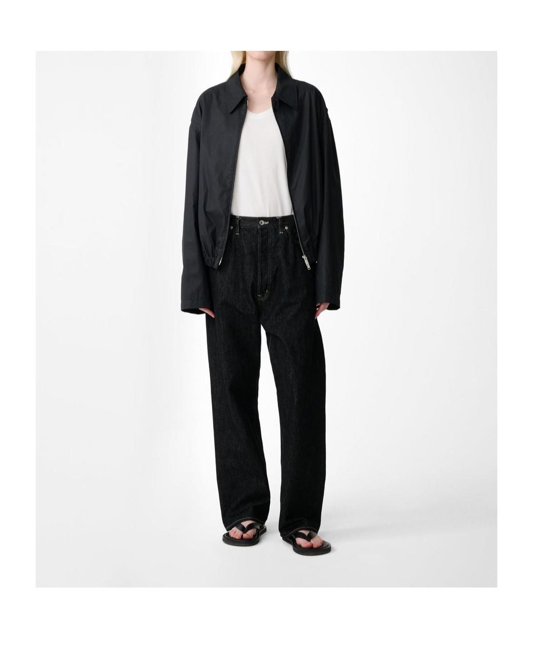 Studio Nicholson Black Lyons Zipped Jacket for men