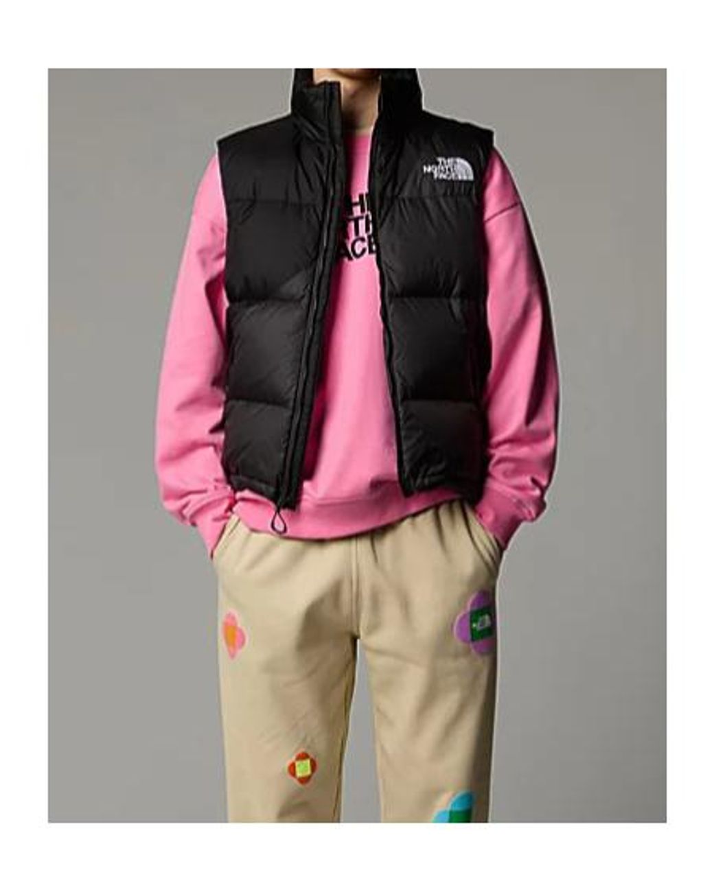 The North Face Black Logo-Embroidered Zipped Padded Gilet for men