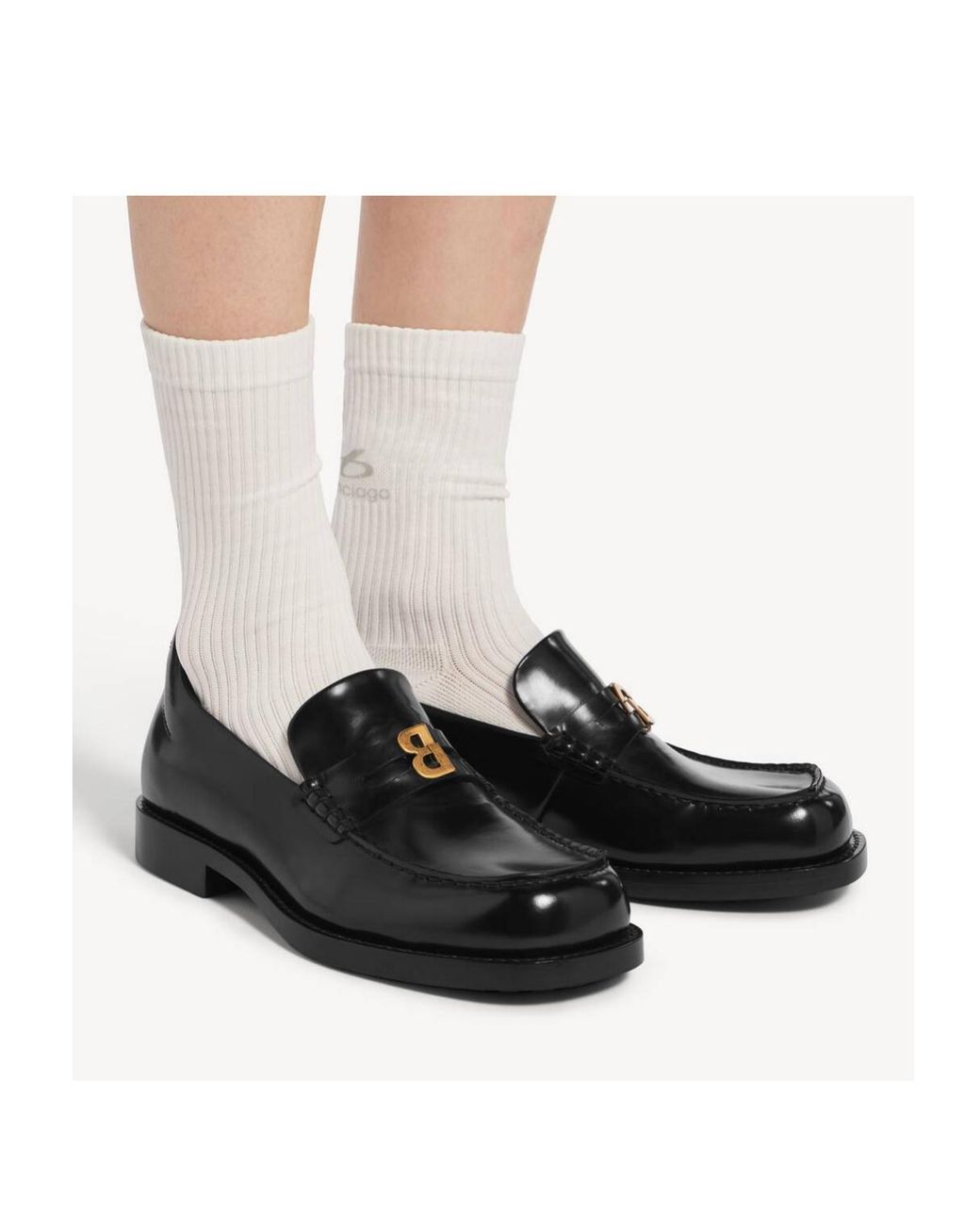 Balenciaga Black Comfy Loafer Flat Shoes