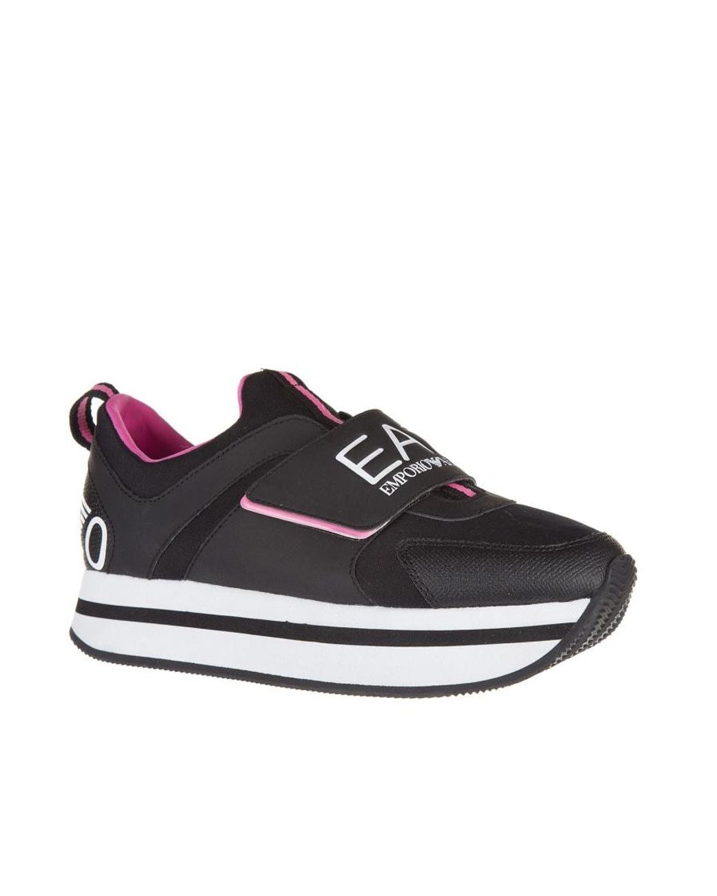 EA7 Black Logo Thick-Soled Leisure Sports Shoes