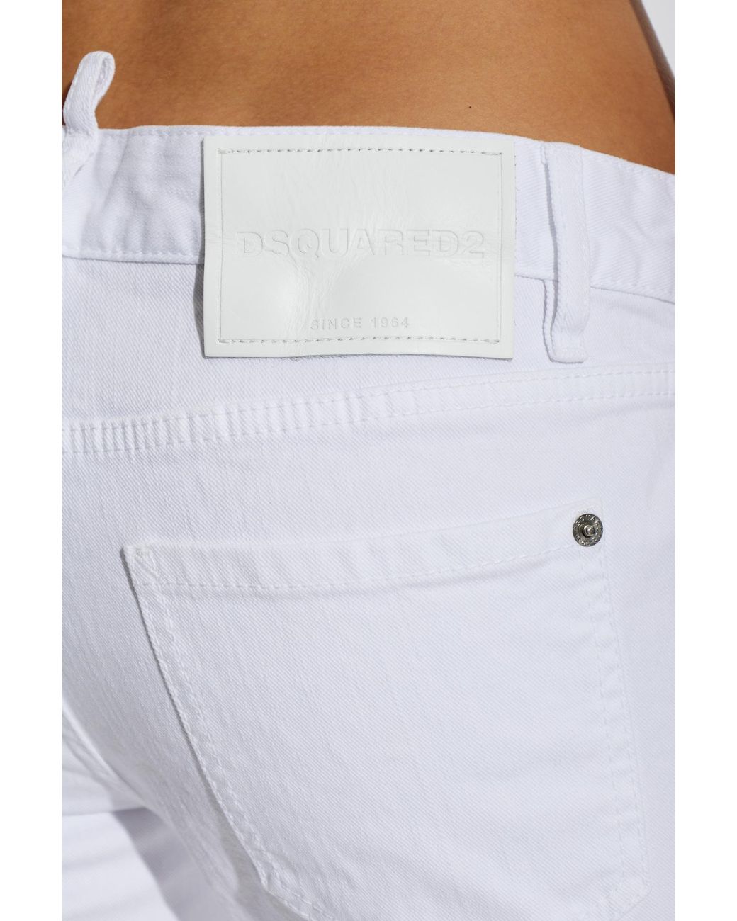 DSquared² White Super Skinny Jeans