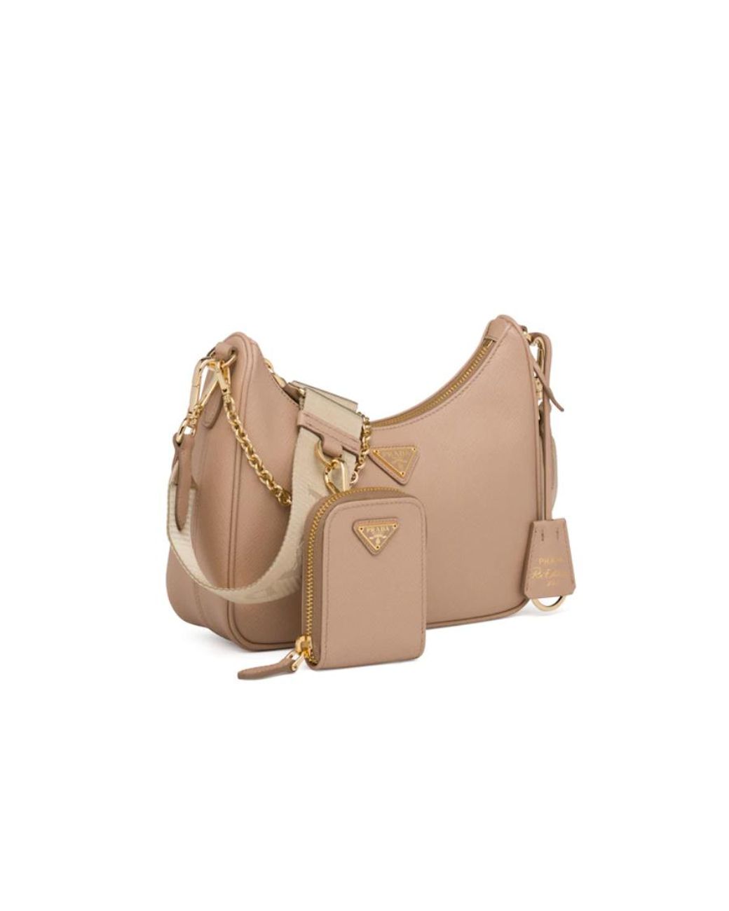 Prada Natural Re-Edition 2005 Saffiano Leather Bag