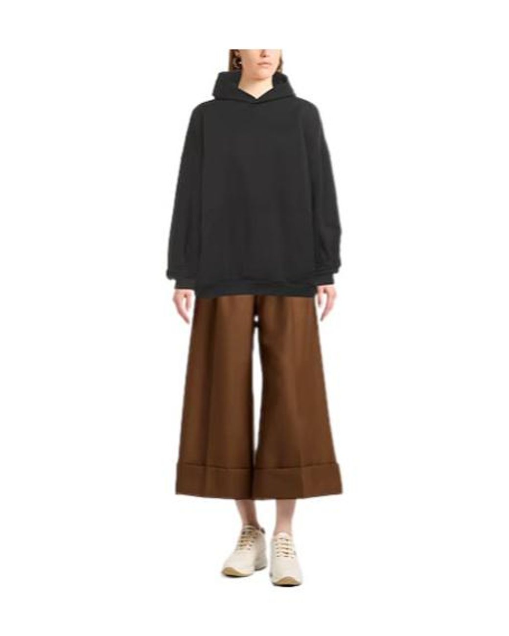 Balenciaga Black Solid Color Hoodie