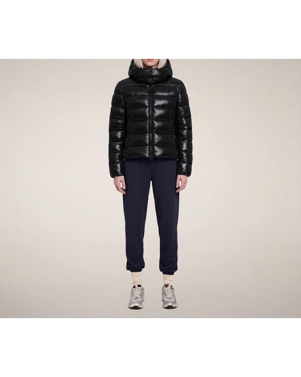 Save The Duck Black Cosmary Hooded Down Jacket