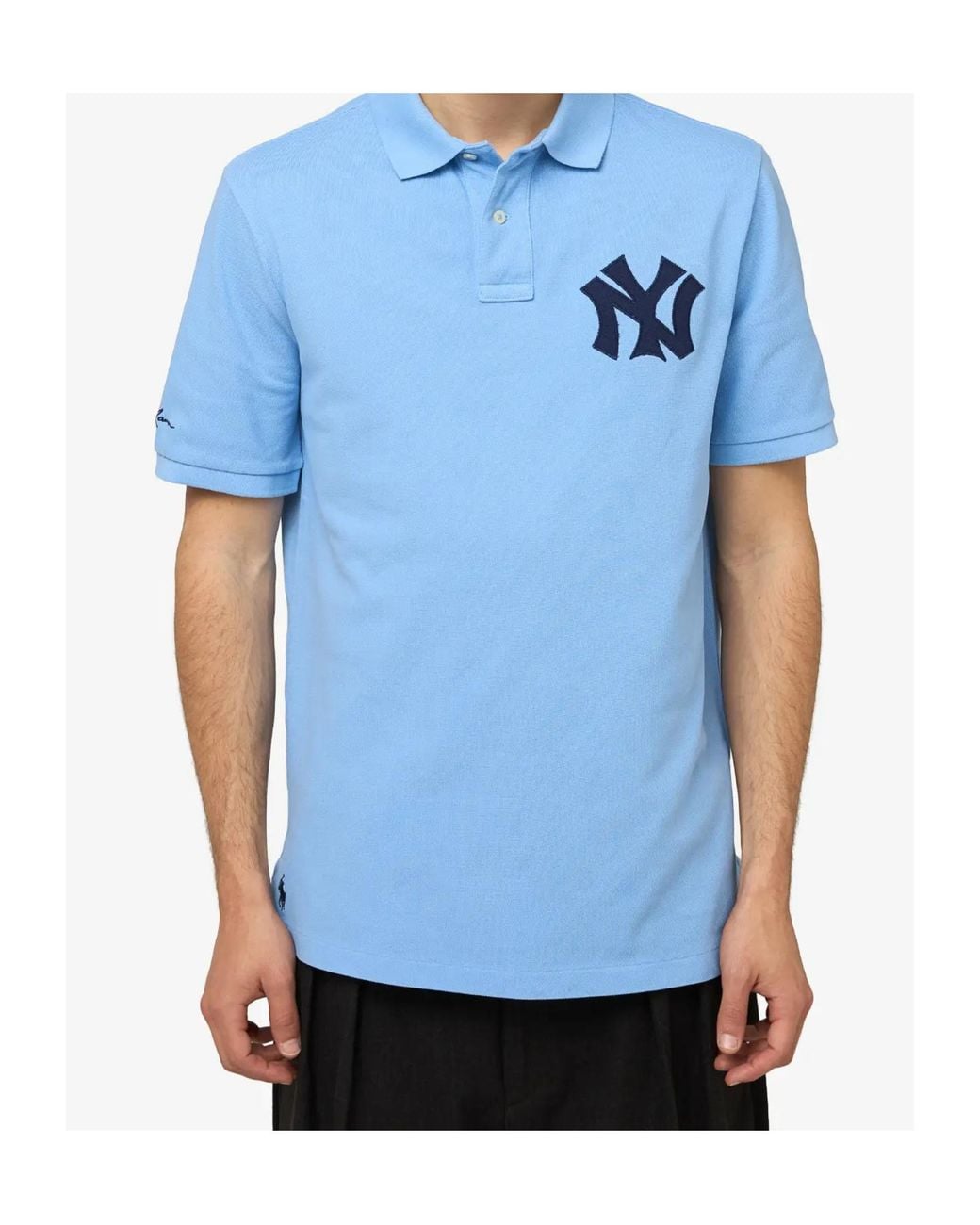 Polo Ralph Lauren Blue Mlb Yankees Polo Shirt for men