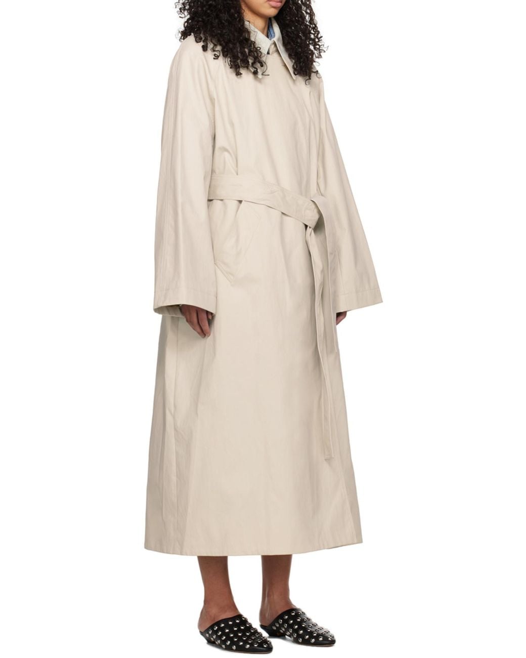 Khaite Natural The Minnie Belted Coat