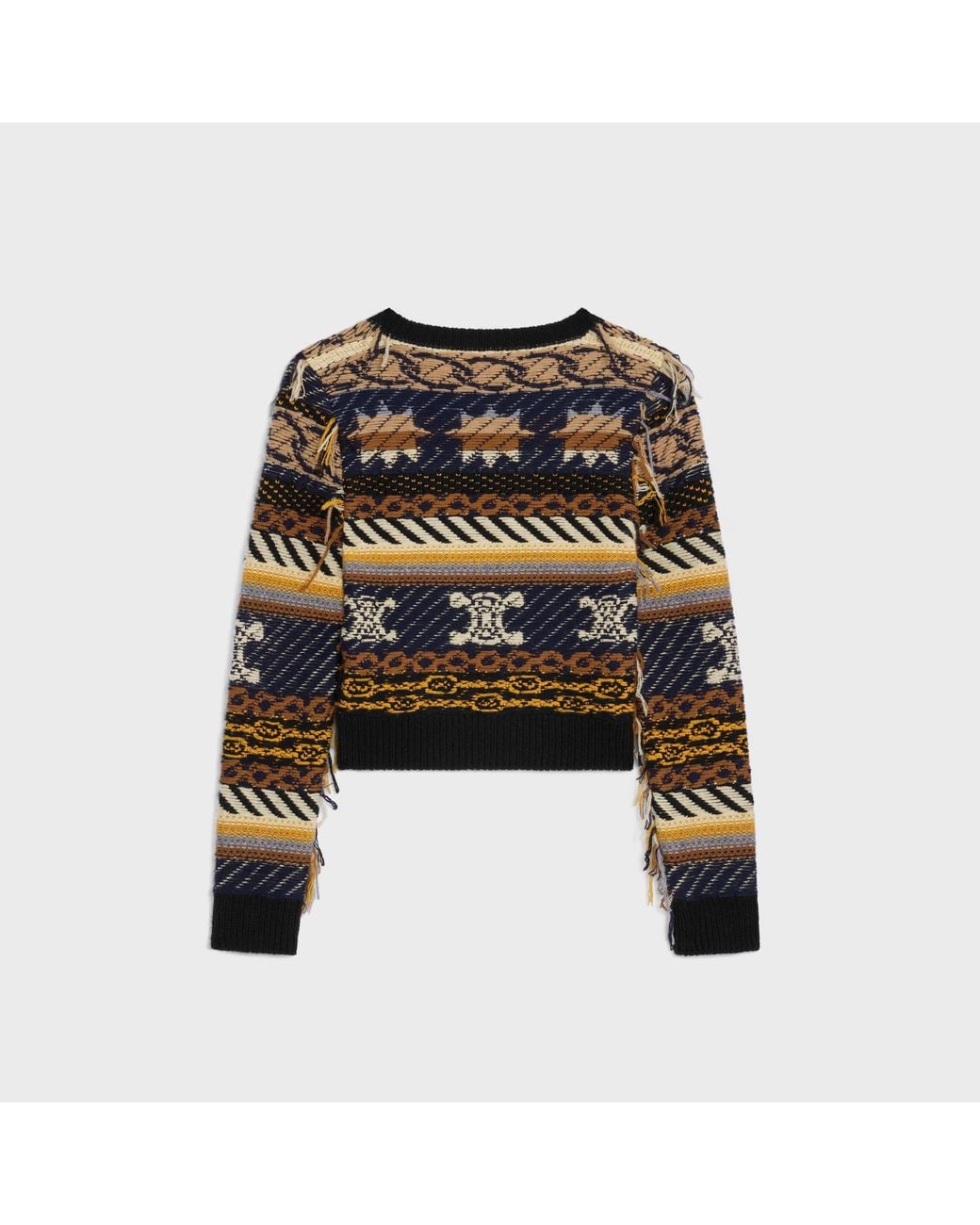 Céline Black V-Neck Sweater