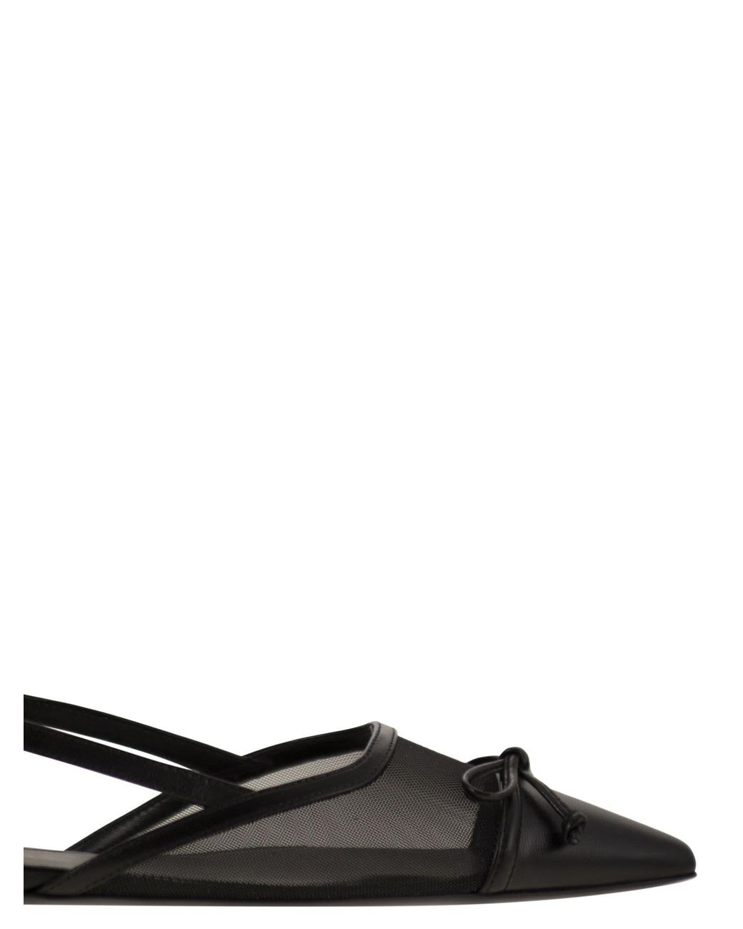 Stuart Weitzman Black Clear Quilted Pointed Flat Sandals