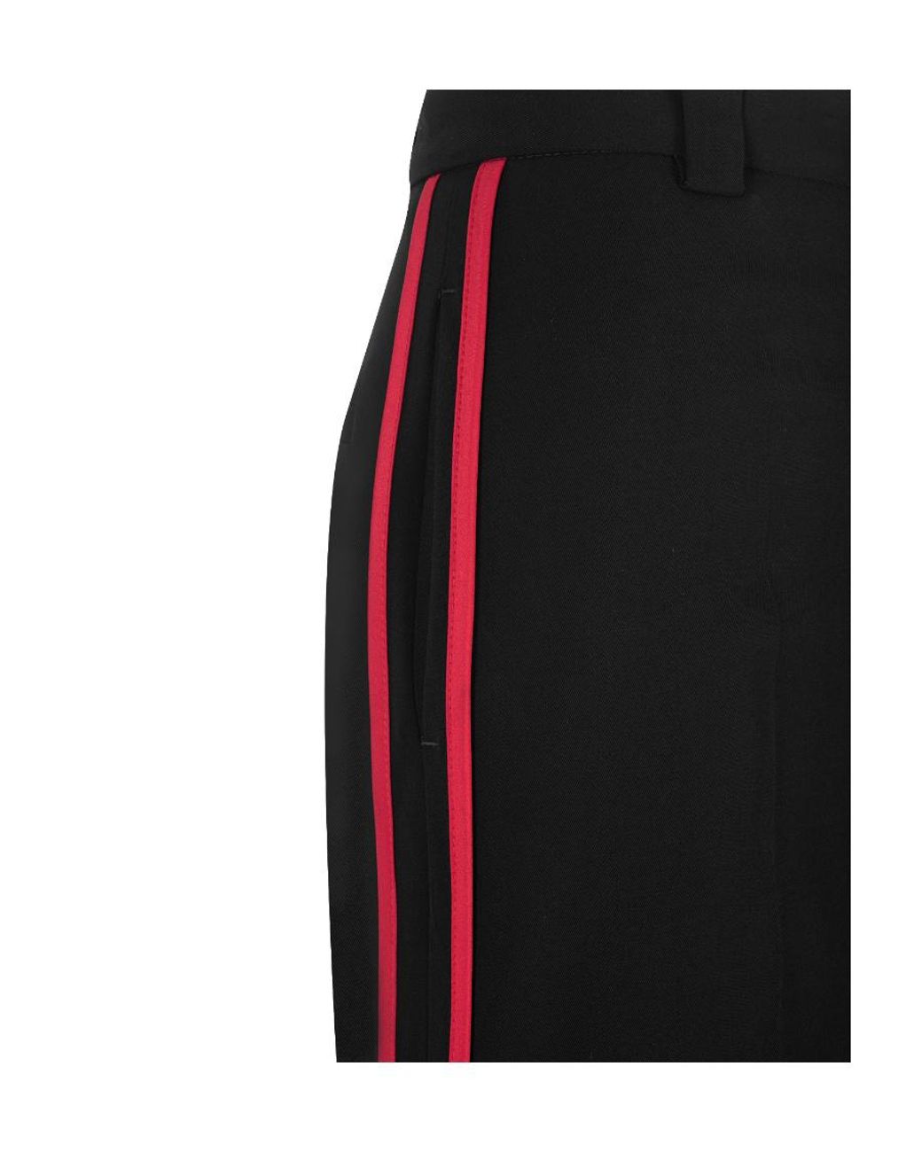 RED Valentino Black Logo Casual Pants