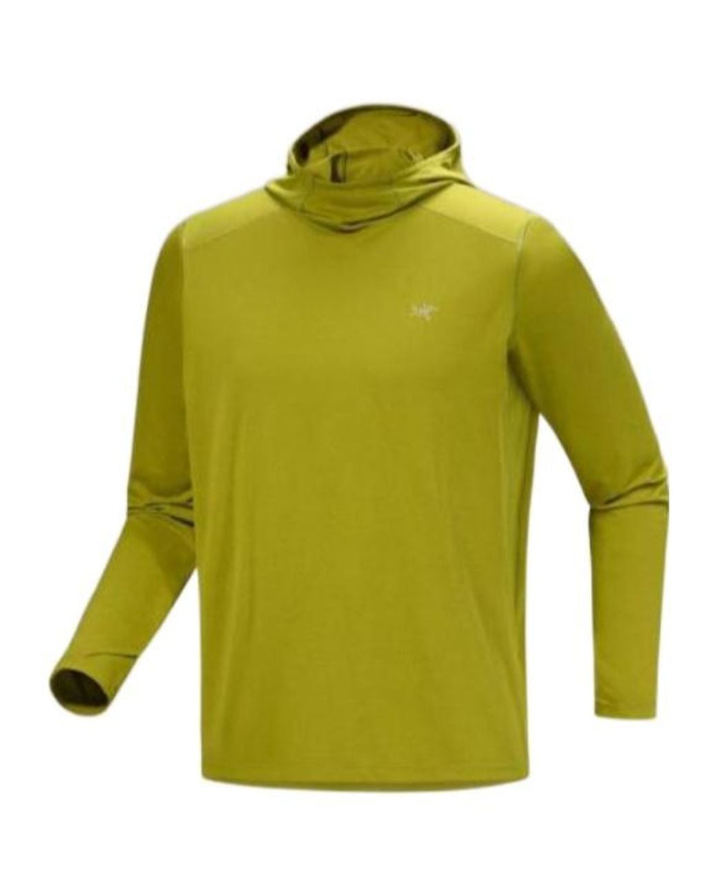 Arc'teryx Green Cormac Hoodie Lightweight Performance T-Shirt for men