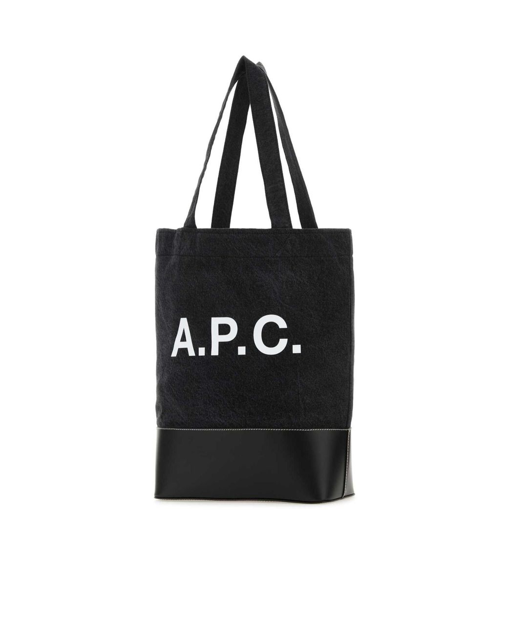 A.P.C. Black Axel Panelled Tote Bag for men