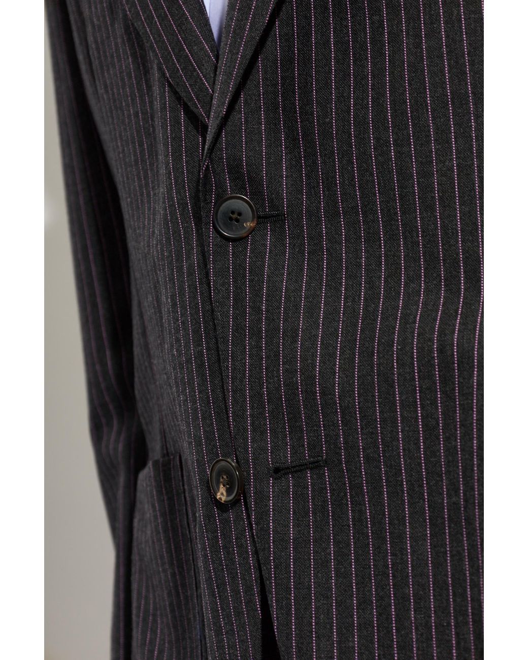 Paul Smith Black Pinstripe Single-Breasted Blazer for men