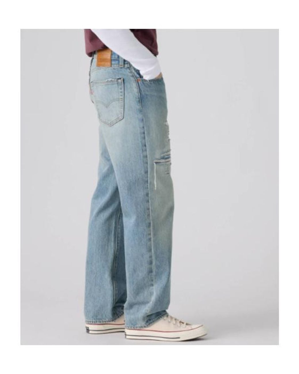 Levi's Blue 568 Loose Straight Jeans for men