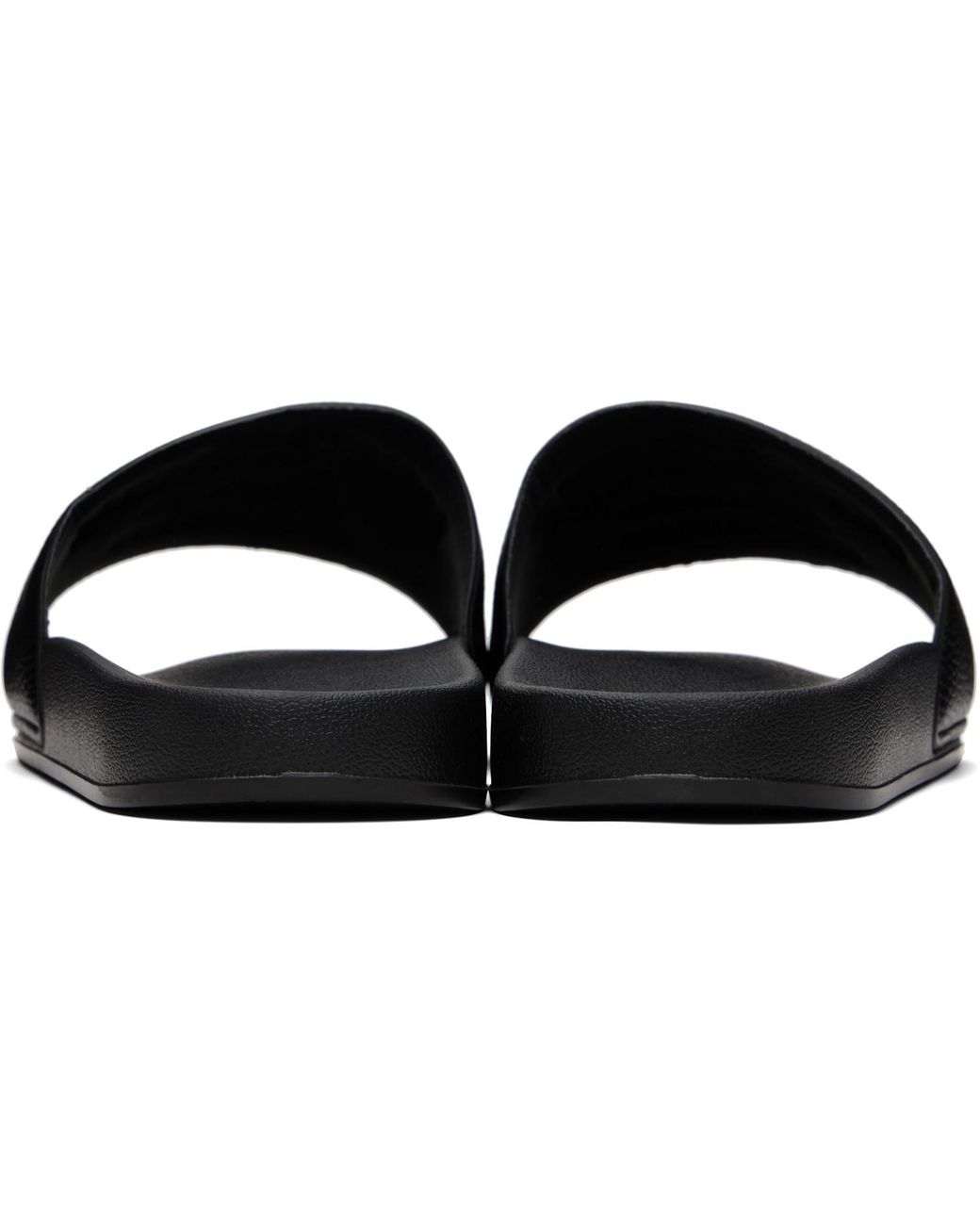DSquared² Black Logo-Embossed Open-Toe Slides for men