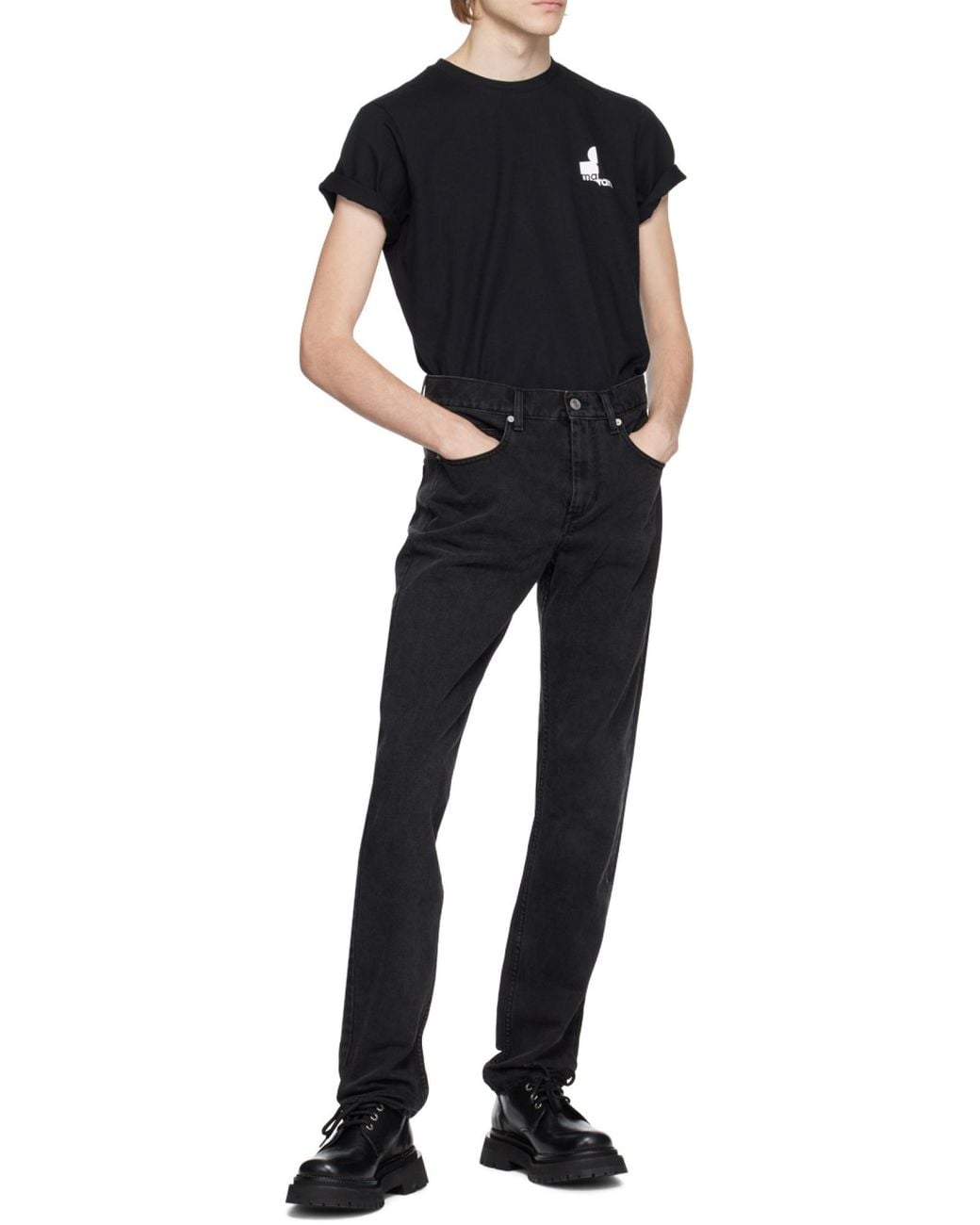 Isabel Marant Black Skinny Cut Jeans for men