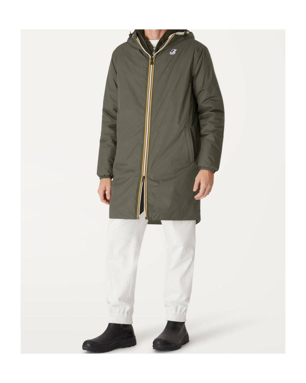K-Way Multicolor Le Vrai 3.0 Eiffel Orsetto Hooded Raincoat for men