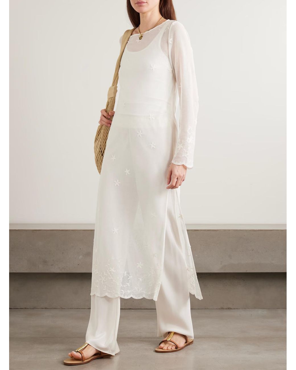 Posse White Cove Straight Leg Casual Pants