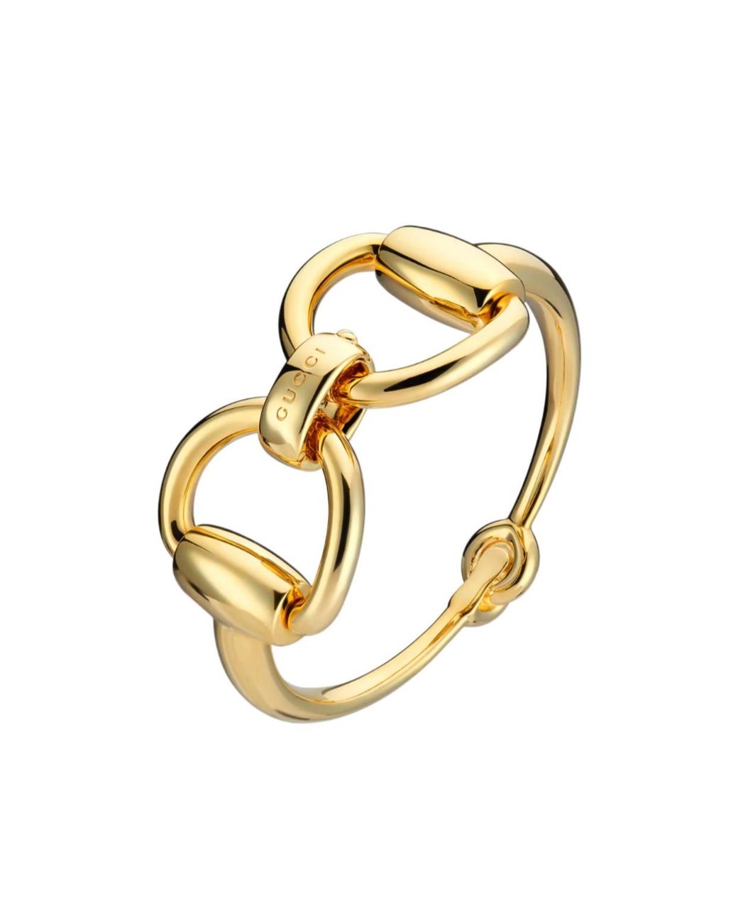 Gucci Metallic Horsebit Bangle Bracelet