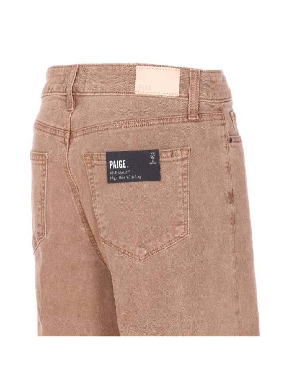 PAIGE Natural Anessa High-Rise Wide-Leg Jeans