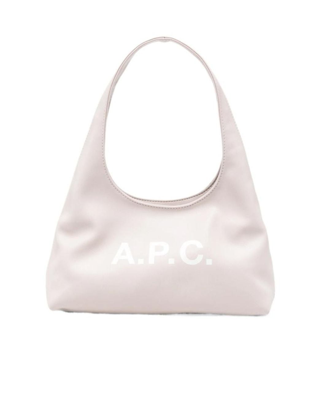 A.P.C. Pink Baby Ninon Logo Shoulder Bag