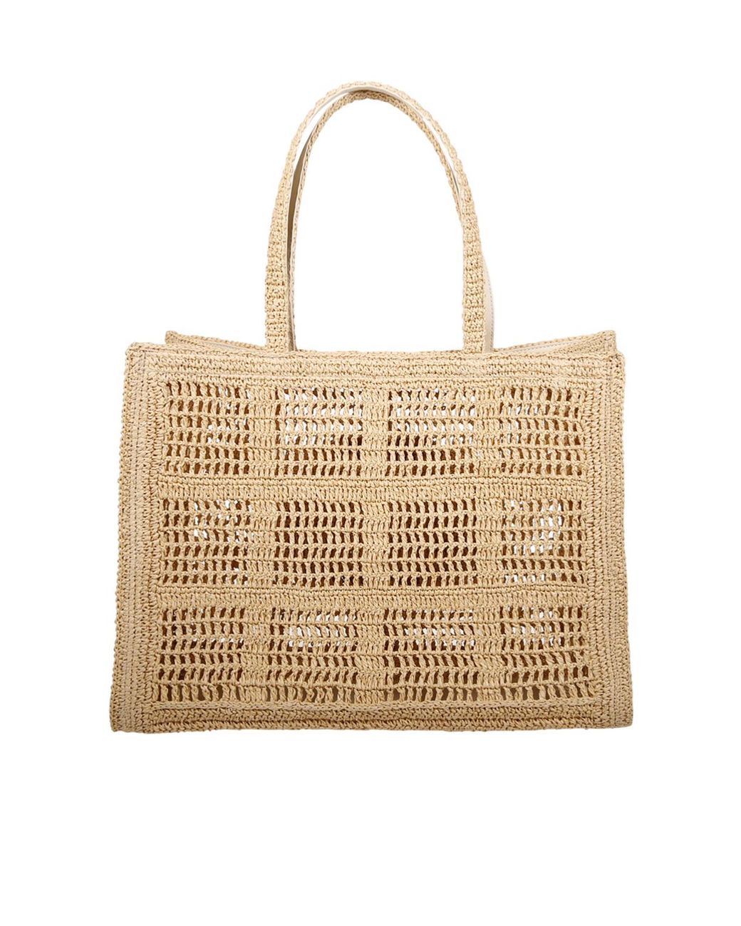 Tory Burch Natural Ella Crochet Large Tote Bag