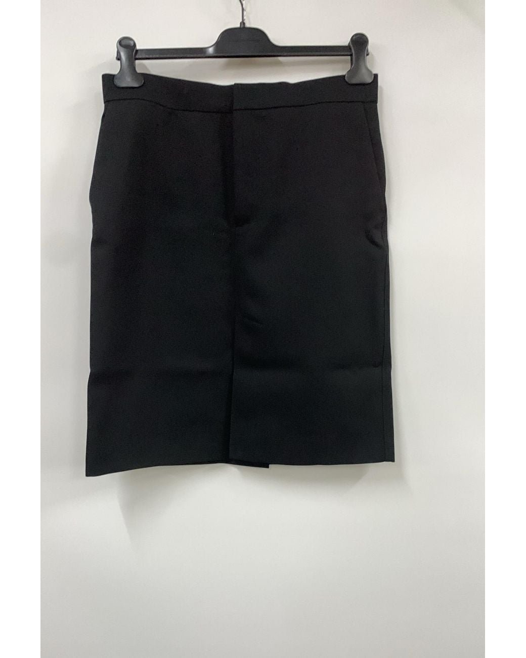 Bottega Veneta Black Slit Detailed Midi Skirt
