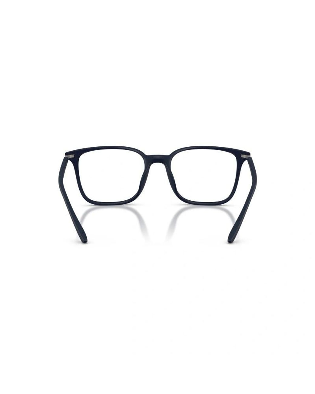 Emporio Armani White Square Frame Glasses for men