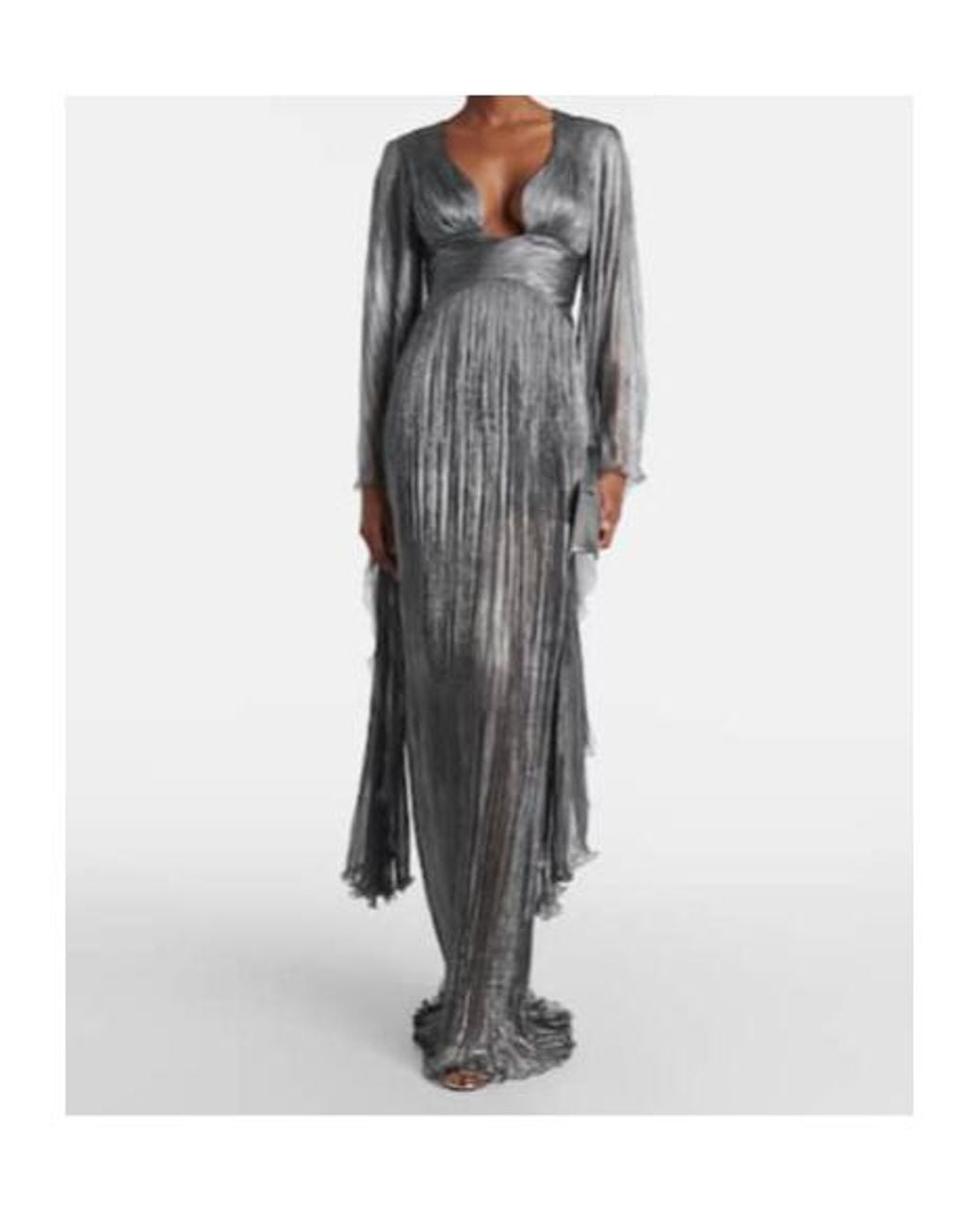Maria Lucia Hohan Gray Catia Silk Gown