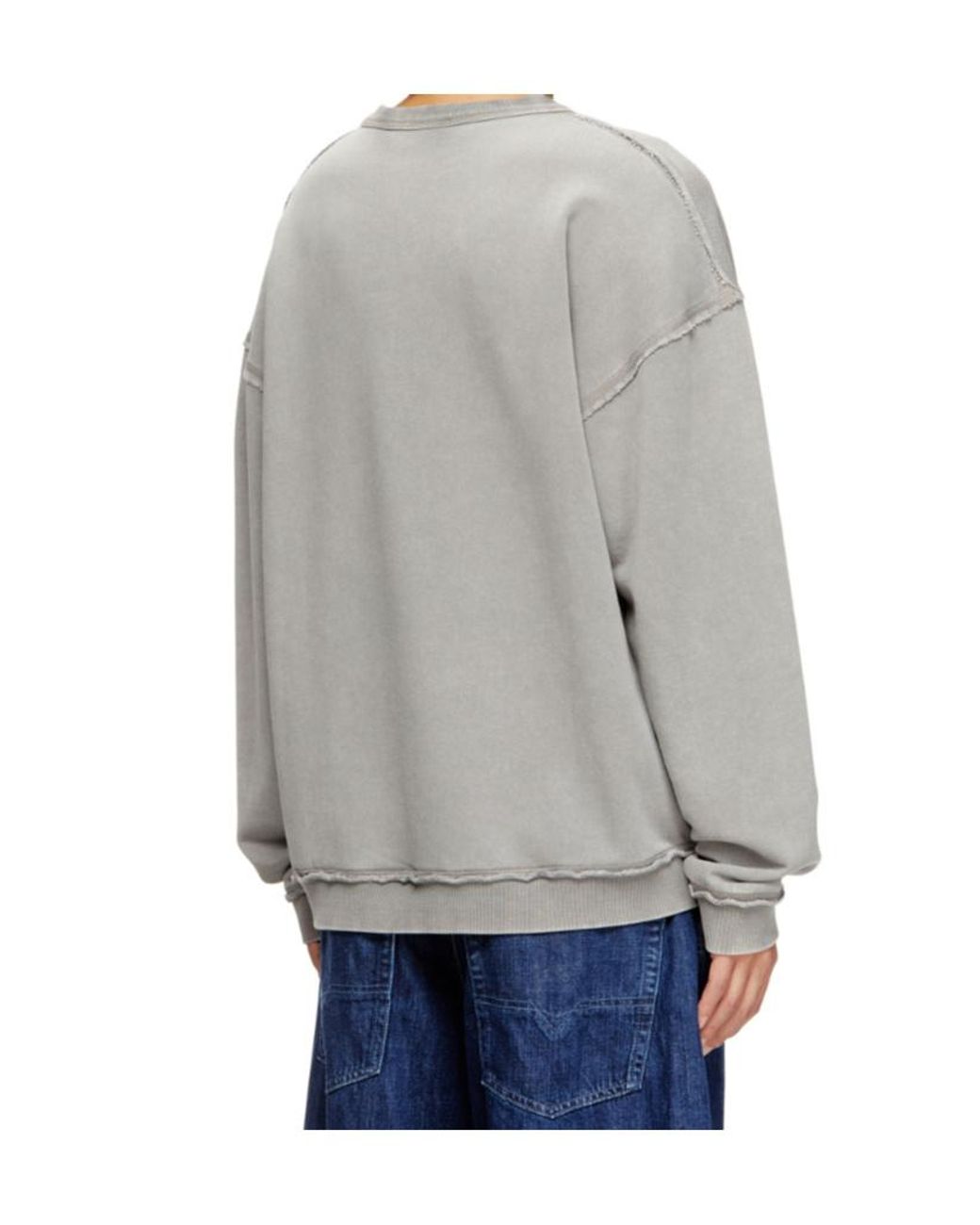 DIESEL Gray Boxt-Raw-V1 Sweatshirt for men